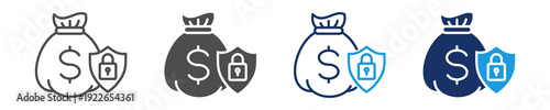 wealth preservation icon set with multi concept