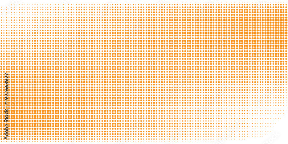 Fototapeta premium Orange Halftone Dot Gradient Background Texture With Retro Abstract Pattern And Warm Tones