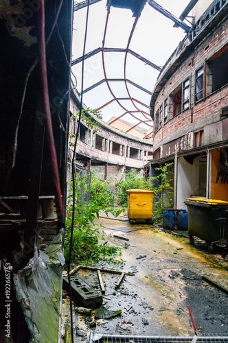 North Street arcade, Belfast after it was abandoned after being destroyed in an arson attack.
