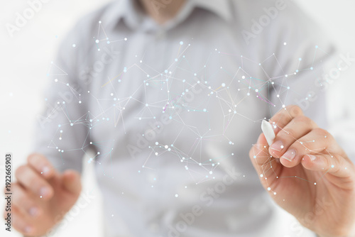 Abstract design with connec...