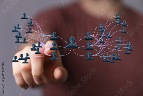 Abstract image showing netw...
