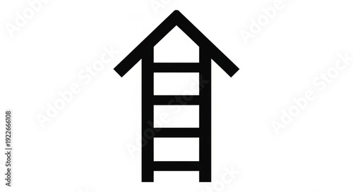 Home and shelter line icon