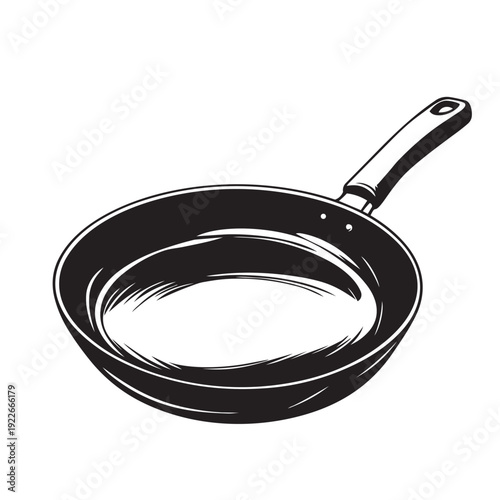 frying pan isolated on white
