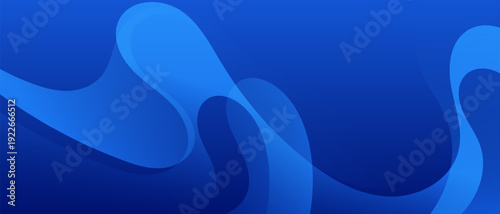 Dynamic blue abstract wave background with layered gradient curves. Modern backdrop ideal for website header, presentation, technology branding, and marketing design.