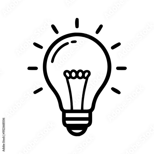 Classic Light Bulb Idea Icon