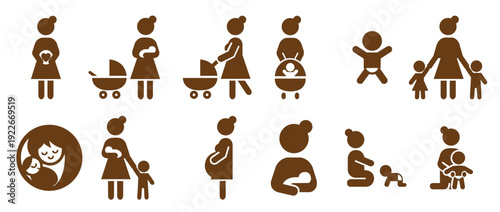 mothers icon vector 