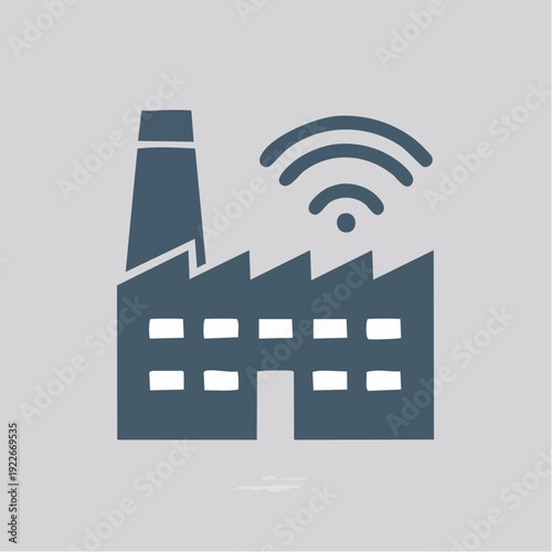 スマート工場のアイコン IoT製造業