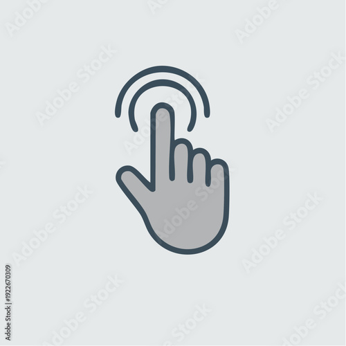 タッチ操作のアイコン デジタルインターフェース