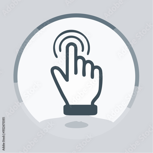 タッチ操作のアイコン デジタルインターフェース