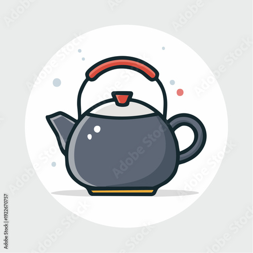 やかんのアイコン キッチン用品