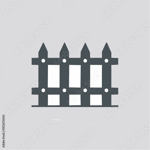 フェンスのアイコン 境界イメージ