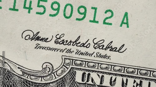 Timelapse macro video showing parts various dollar euro banknotes. Detailed view currency security features serial numbers signatures. Global finance money background. Banking economy wealth concept p