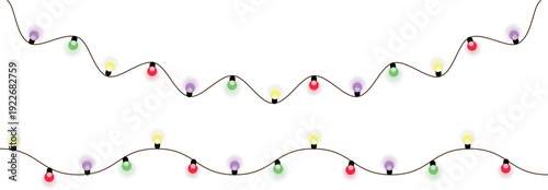 Christmas light strings for festive holiday decorations and ambiance