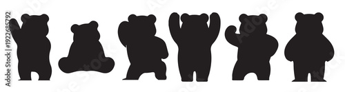  collection of panda silhouette