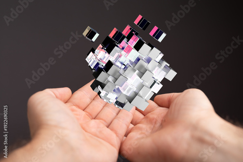 Abstract image of a geometr...