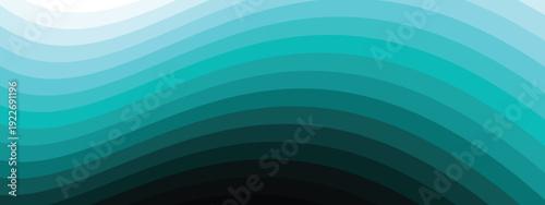 minimalist teal wave line background template abstract
