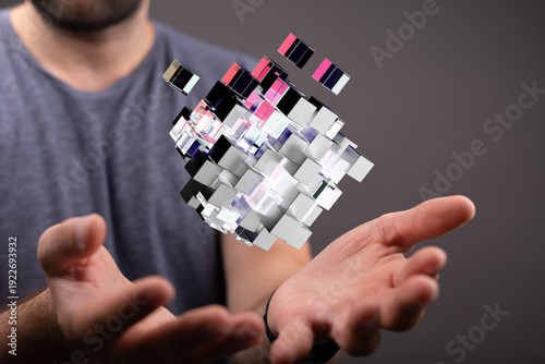 Abstract image of a person ...