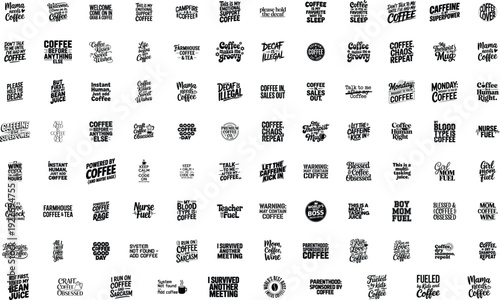 Funny Coffee Lover SVG Mega Bundle 90+ Designs | Mama Needs Coffee Quotes, But First Coffee, Nurse Fuel SVG Cut Files High Resolution