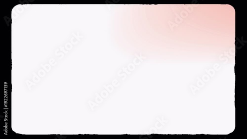 Vintage Super 8 film frame overlay with rounded corners and soft warm light leaks for editing