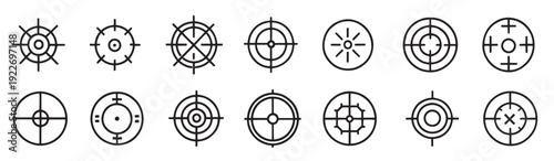  precision bullseye focus crosshair reticle viewfinder