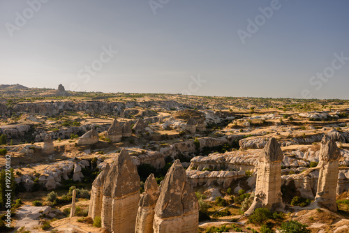 Tableau sur toile Rock formations in Love Valley, Cappadocia, Turkiye