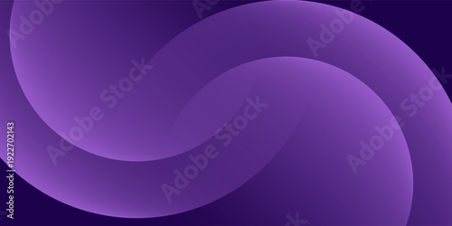 Abstract Purple Geometric Background with Interlocking Circle Shapes.
