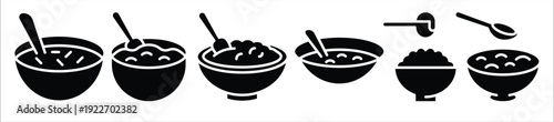 porridge icon set