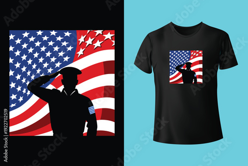 In Memory Of those who Belived it was better to die on their feet then to live on their knees | Memorial day t-shirt design Vector