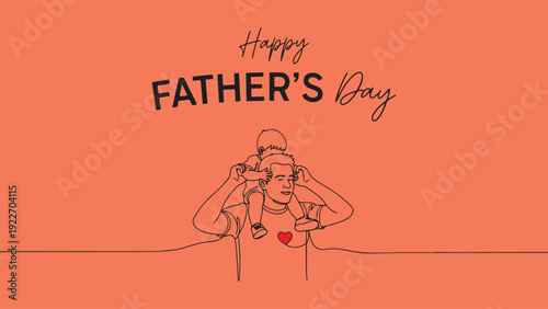 Happy Fathers Day illustration