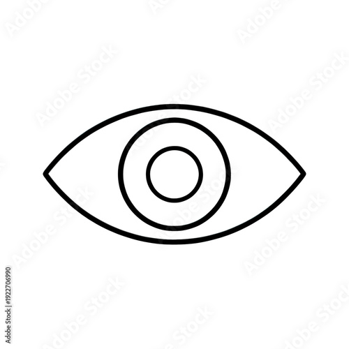 Eye-Shaped Spiral Line Icon
