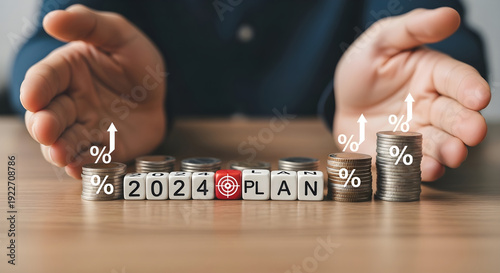 Effective financial planning strategy for 2024 investment growth and success target achievement annually