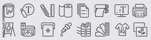 print line icons