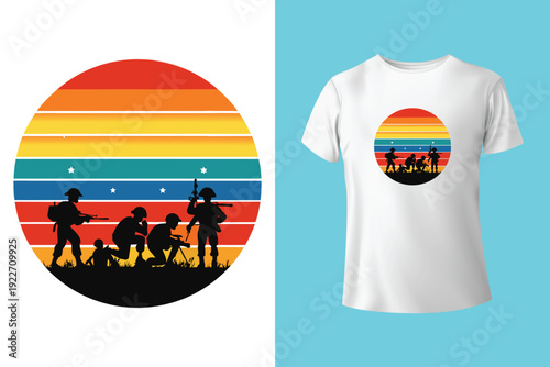 Memorial day tshirt design with grunge american flag heart