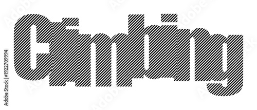 Bold text graphic with a textured pattern, representing climbing