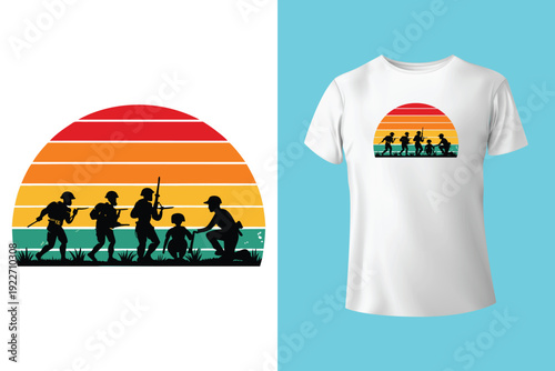 Memorial day tshirt design with grunge american flag heart