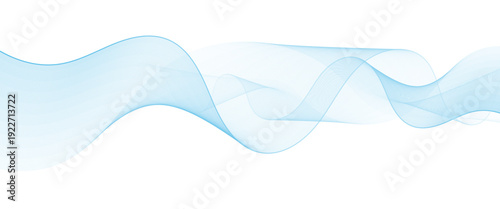 Abstract flowing wave lines on white background wave line for banner template Illustration vector..