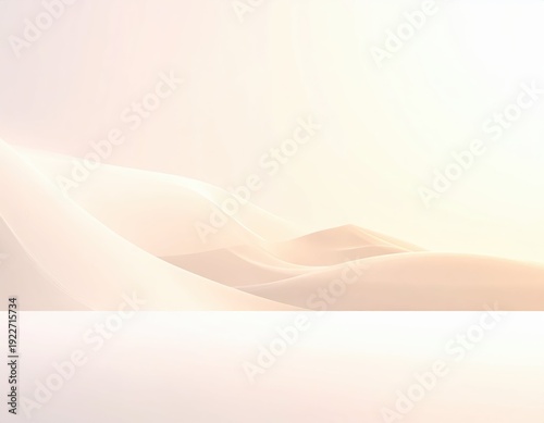 Soft Abstract Background with Gentle Flowing Shapes and Light Shades