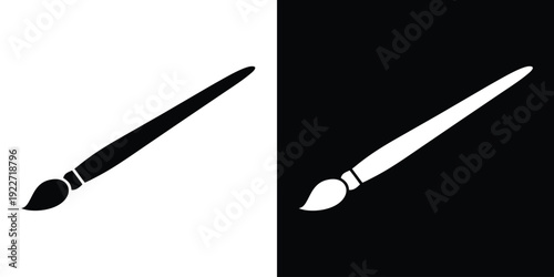 Paint brush vector icon