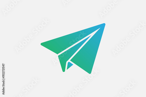 This icon depicts a paper plane, commonly used for "send" actions, telegrams, or launching a project.
