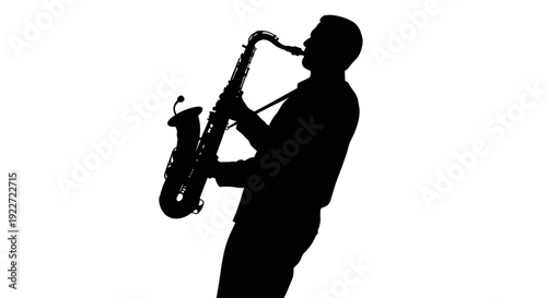 Man playing a saxophone solo.
