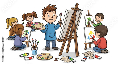 children playing with toys