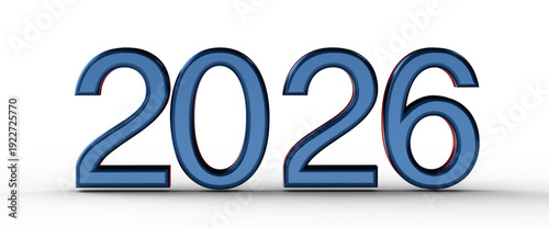 2026 text with blue color o...