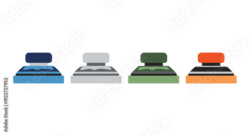 Ink Pad Line art soft abstract tone illustration