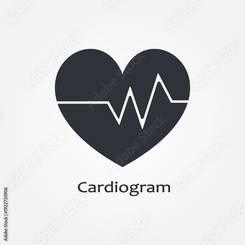 cardiogram icon symbol illustration vector eps10 logo template design pattern seamless bright minimal design flat design realistic style simple design modern design 