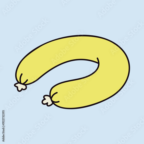 Ring Bologna Sausage Minimalistic Flat Icon