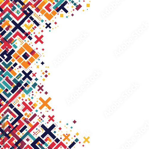 abstract background with colorful squares