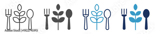 vegetarian multi purpose icon set