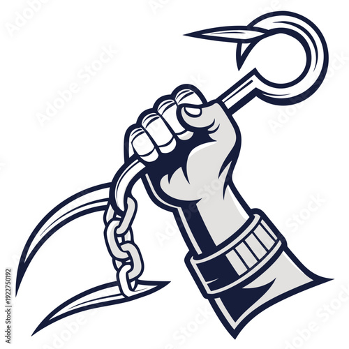 Martial art logo Vector.	