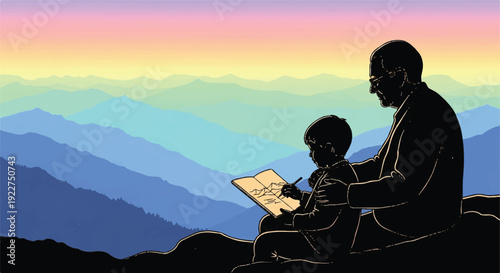 Pathway to Clarity: Bold Line Art Visualizing Progress and Strategic Narratives