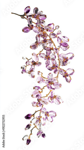 Exquisite crystal orchid flowers
